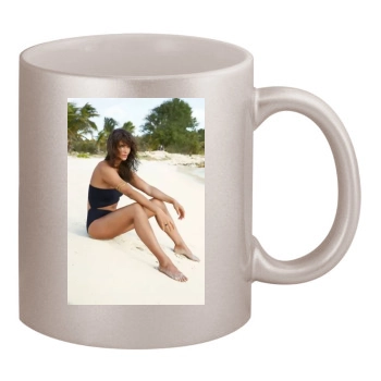 Helena Christensen 11oz Metallic Silver Mug