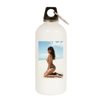 Helena Christensen White Water Bottle With Carabiner