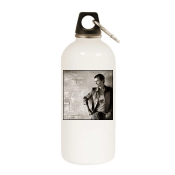 Helena Christensen White Water Bottle With Carabiner