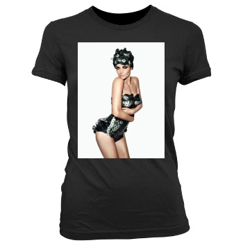 Helena Christensen Women's Junior Cut Crewneck T-Shirt