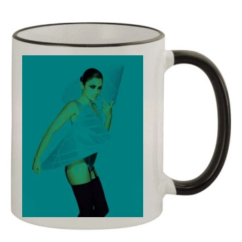 Helena Christensen 11oz Colored Rim & Handle Mug