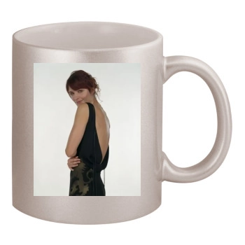 Helena Christensen 11oz Metallic Silver Mug