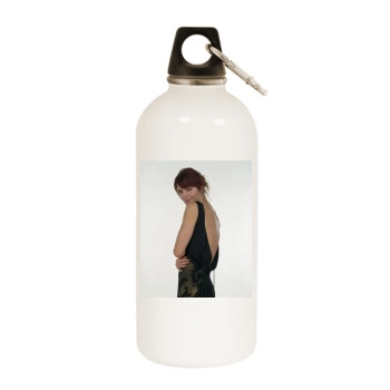 Helena Christensen White Water Bottle With Carabiner