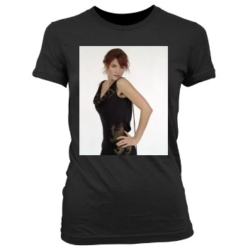 Helena Christensen Women's Junior Cut Crewneck T-Shirt