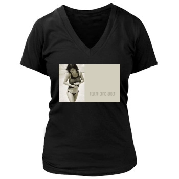 Helena Christensen Women's Deep V-Neck TShirt