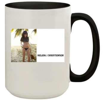 Helena Christensen 15oz Colored Inner & Handle Mug