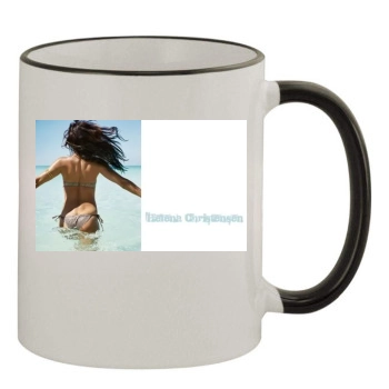 Helena Christensen 11oz Colored Rim & Handle Mug