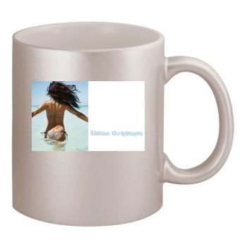 Helena Christensen 11oz Metallic Silver Mug