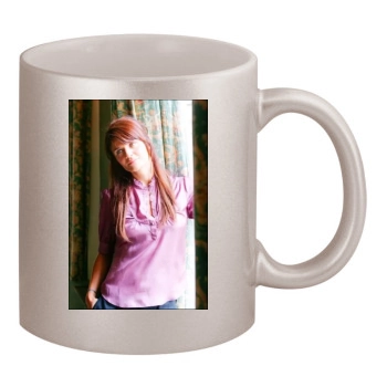 Helena Christensen 11oz Metallic Silver Mug