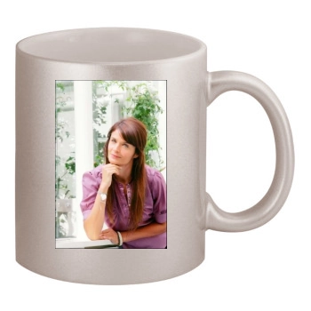 Helena Christensen 11oz Metallic Silver Mug