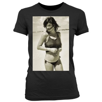 Helena Christensen Women's Junior Cut Crewneck T-Shirt