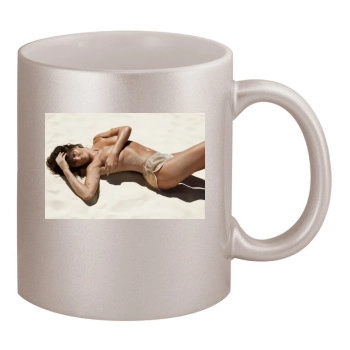 Helena Christensen 11oz Metallic Silver Mug