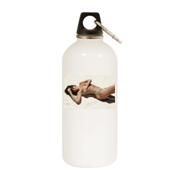 Helena Christensen White Water Bottle With Carabiner