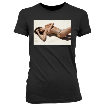 Helena Christensen Women's Junior Cut Crewneck T-Shirt