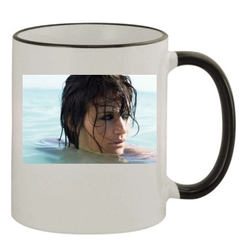 Helena Christensen 11oz Colored Rim & Handle Mug