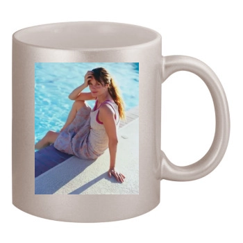 Helena Christensen 11oz Metallic Silver Mug