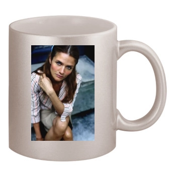 Helena Christensen 11oz Metallic Silver Mug