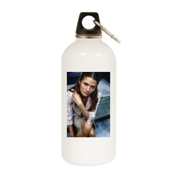 Helena Christensen White Water Bottle With Carabiner