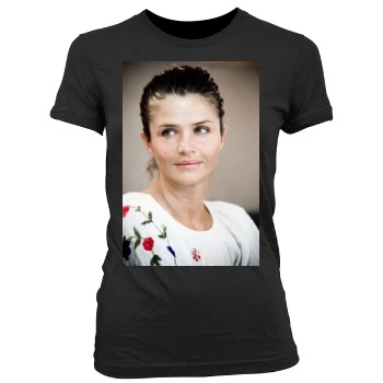 Helena Christensen Women's Junior Cut Crewneck T-Shirt