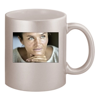 Helena Christensen 11oz Metallic Silver Mug