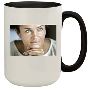 Helena Christensen 15oz Colored Inner & Handle Mug