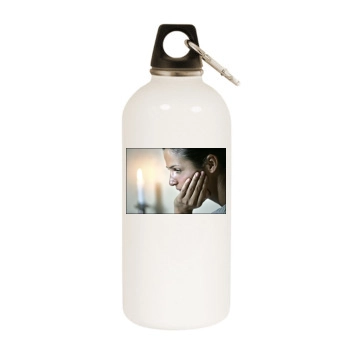 Helena Christensen White Water Bottle With Carabiner