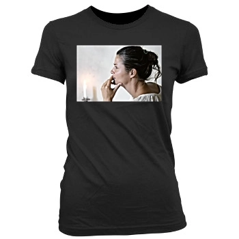 Helena Christensen Women's Junior Cut Crewneck T-Shirt