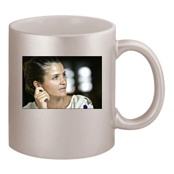 Helena Christensen 11oz Metallic Silver Mug