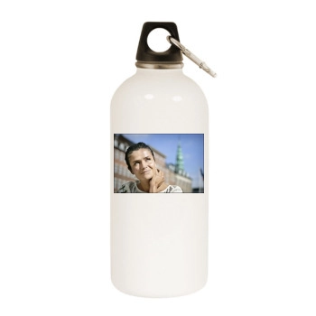 Helena Christensen White Water Bottle With Carabiner