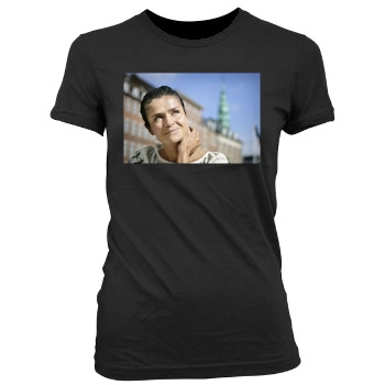 Helena Christensen Women's Junior Cut Crewneck T-Shirt