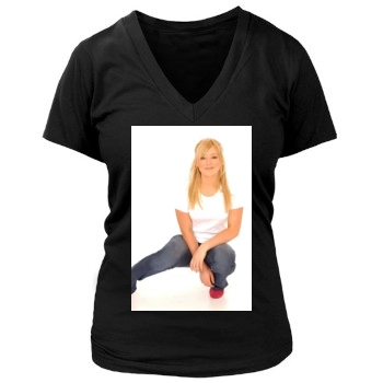 Hilary Duff Women's Deep V-Neck TShirt