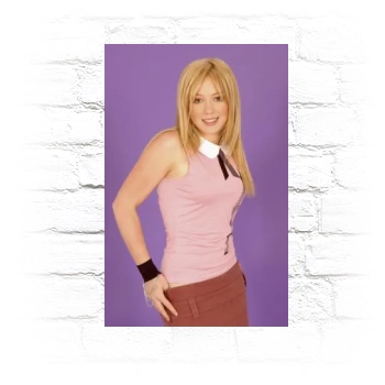 Hilary Duff Metal Wall Art