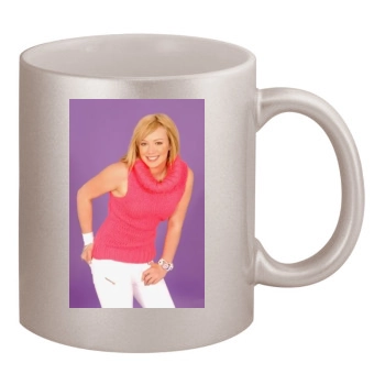 Hilary Duff 11oz Metallic Silver Mug