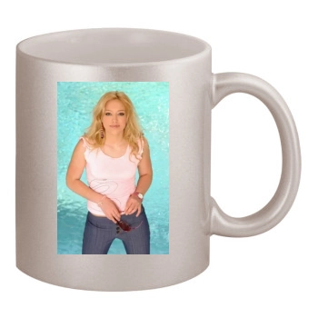 Hilary Duff 11oz Metallic Silver Mug