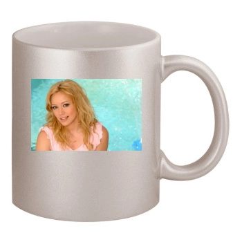 Hilary Duff 11oz Metallic Silver Mug