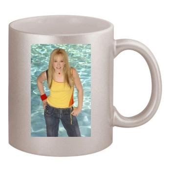 Hilary Duff 11oz Metallic Silver Mug