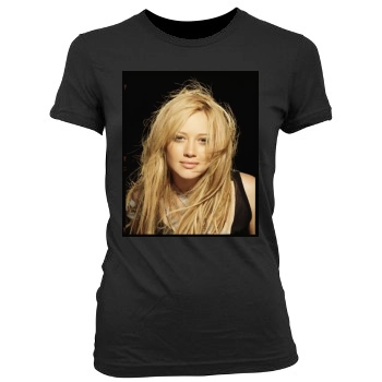 Hilary Duff Women's Junior Cut Crewneck T-Shirt