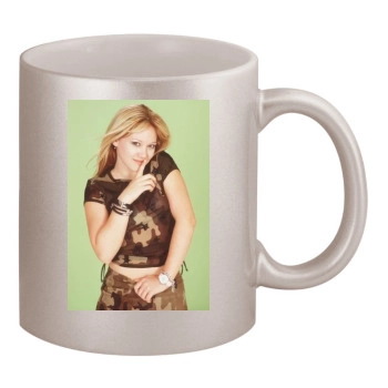 Hilary Duff 11oz Metallic Silver Mug