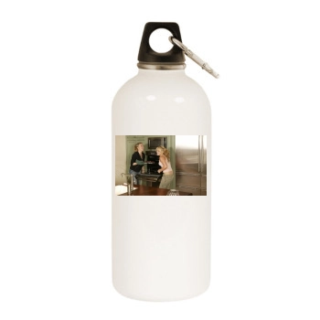 Hilary Duff White Water Bottle With Carabiner