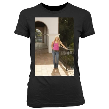 Hilary Duff Women's Junior Cut Crewneck T-Shirt