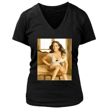 Hilary Duff Women's Deep V-Neck TShirt