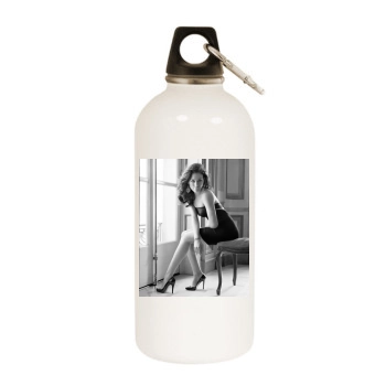 Hilary Duff White Water Bottle With Carabiner