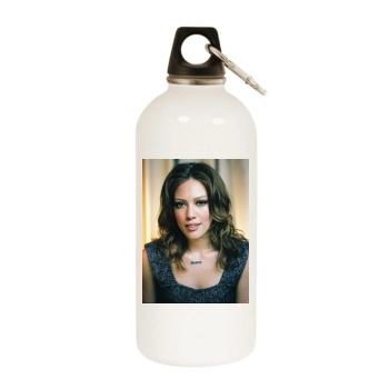 Hilary Duff White Water Bottle With Carabiner