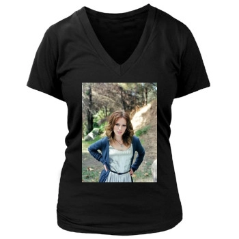 Hilary Duff Women's Deep V-Neck TShirt