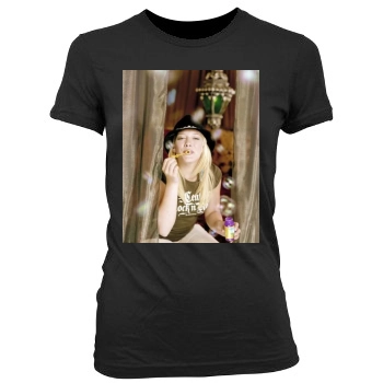 Hilary Duff Women's Junior Cut Crewneck T-Shirt