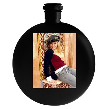 Hilary Duff Round Flask