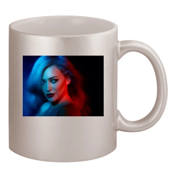 Hilary Duff 11oz Metallic Silver Mug