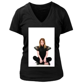 Hilary Duff Women's Deep V-Neck TShirt