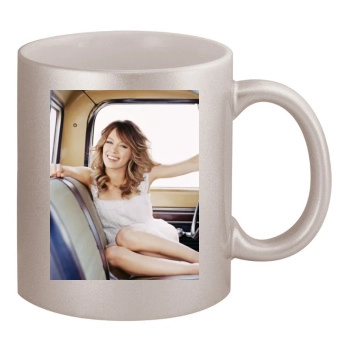 Hilary Duff 11oz Metallic Silver Mug