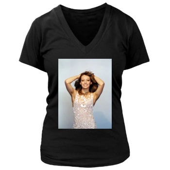 Hilary Duff Women's Deep V-Neck TShirt